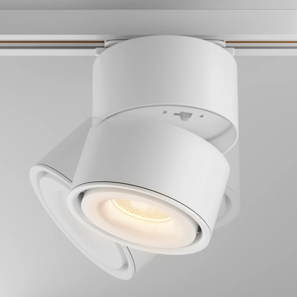 Maytoni Faretto LED integrato UNITY Yin 1 luce bianco alluminio