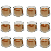 Trade Shop - Set 12 Pezzi Bicchiere Candela Profumata Bacche Di Cannella Relax Casa -