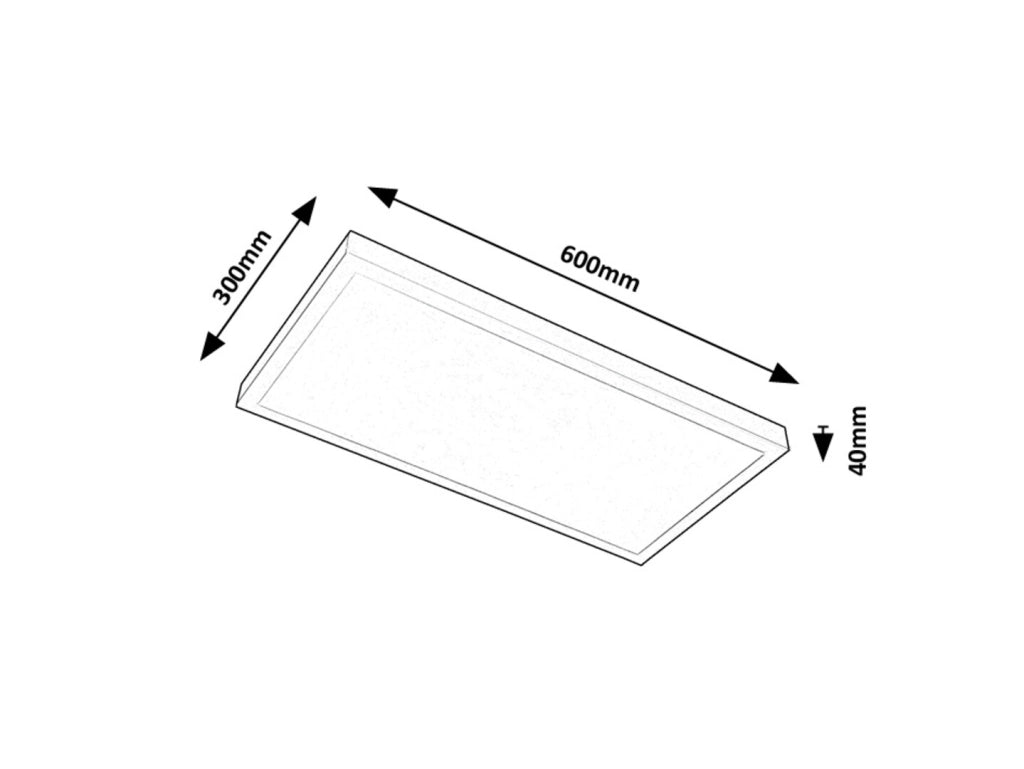 Plafoniera LED rettangolare bianca 24W 4000K Rabalux