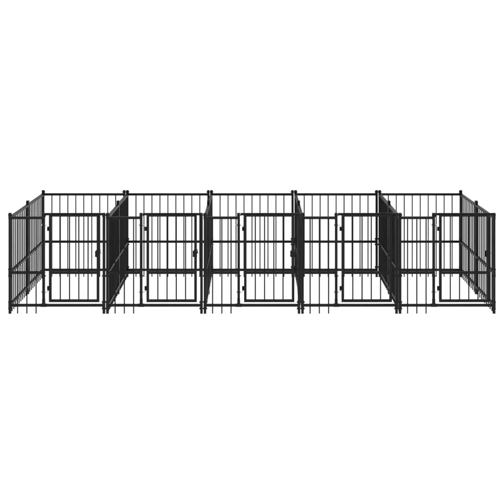 Gabbia per Cani da Esterno in Acciaio 9,38 m² 3124582
