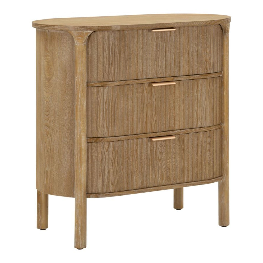 Cassettiera VKH753, Marrone, Legno, 80,5x47x82 cm