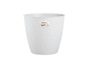 VASO NATURAL BIANCO Ø CM. 19- - cm. 19x17.5h. - lt.3 - 4 pezzi STEFANPLAST
