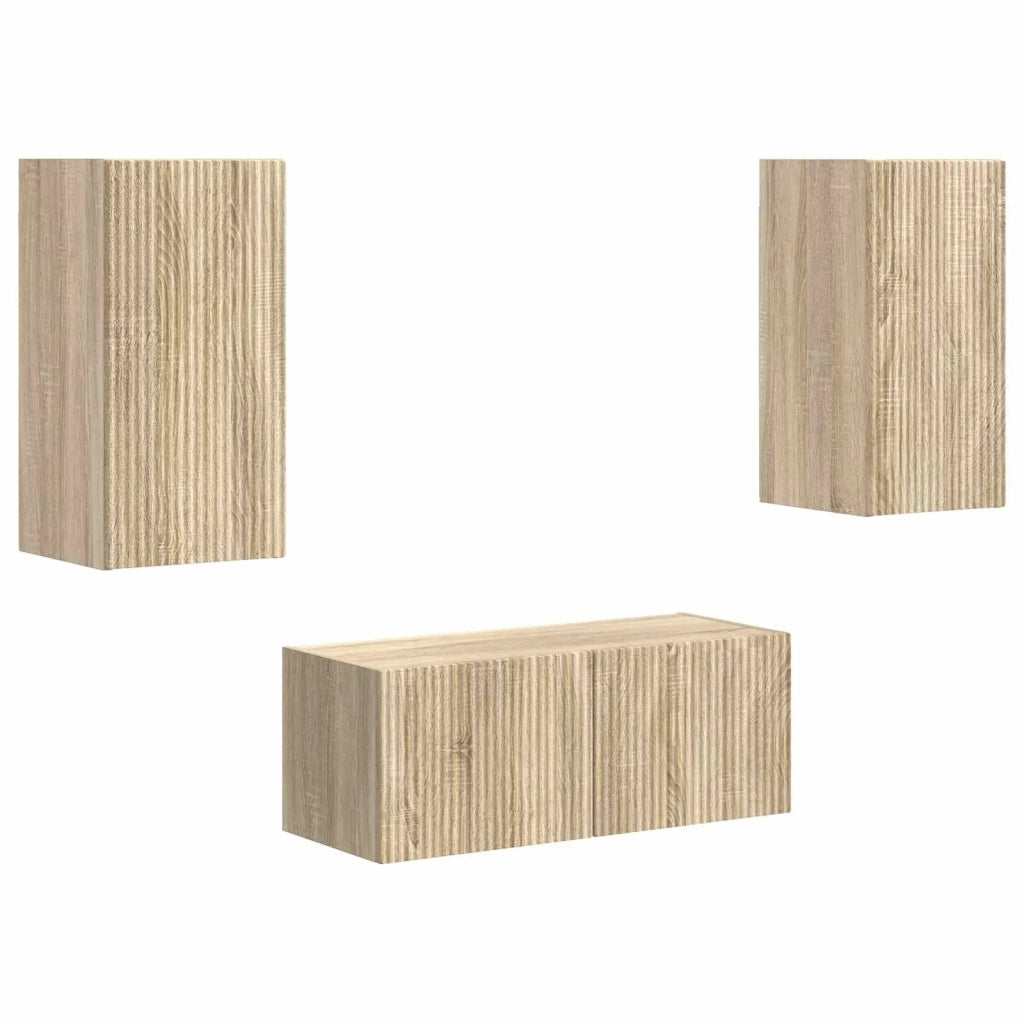 Set mobile TV 2 pcs Rovere Sonoma Legno multistrato