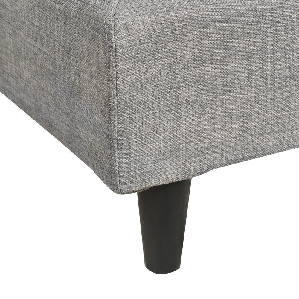 Fodera per telaio letto in velluto grigio chiaro 90 x 200 cm Sfoderabile Lavabile stile retrò