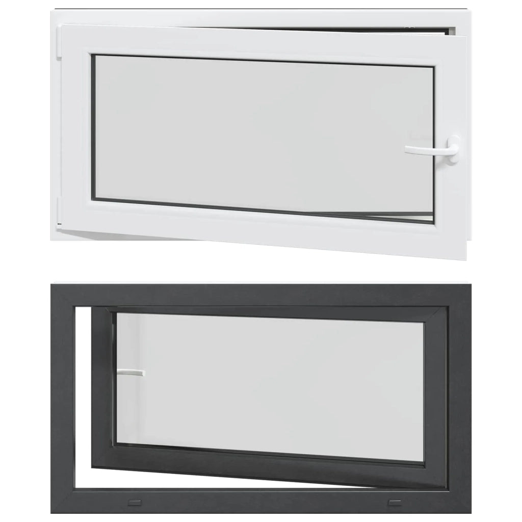 Finestra per Soffitta RISOR 110 x 70 cm PVC e Vetro Antracite CFW4203282