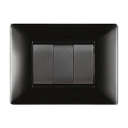 PLACCA LIFE Q LIVING PLAST NERO         7P