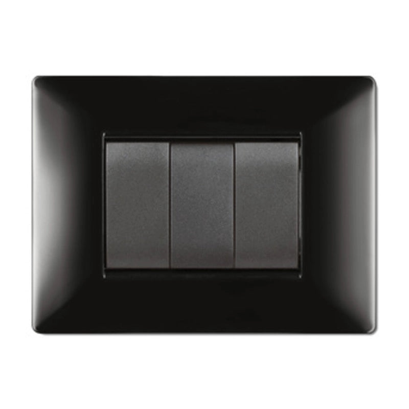 PLACCA LIFE Q LIVING PLAST NERO         7P