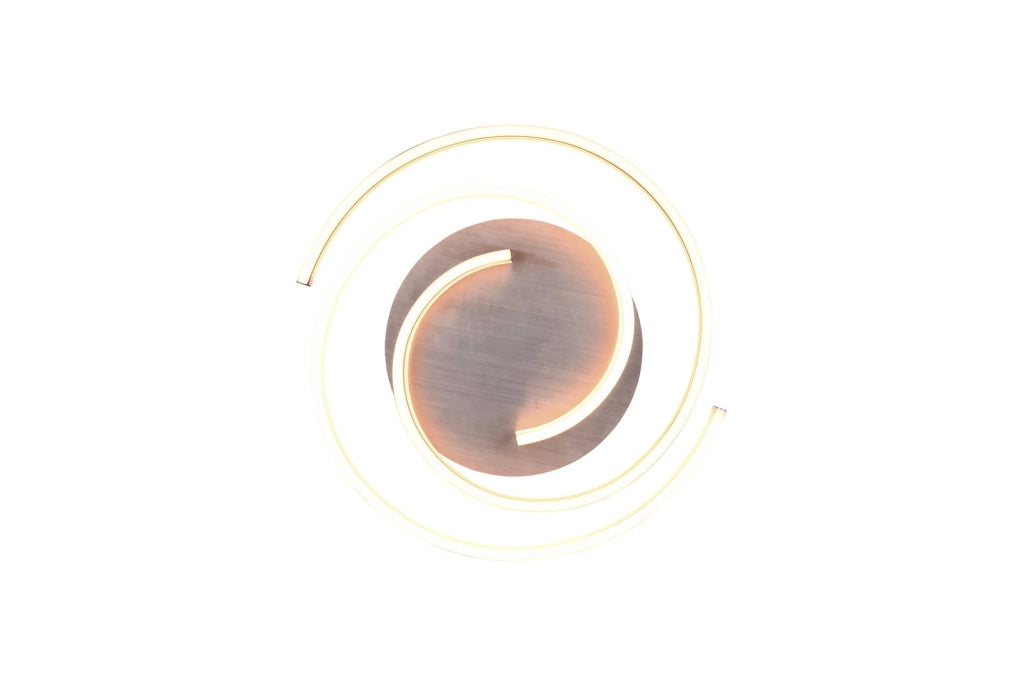 Plafoniera LED Trio Caya 50cm 58W cromo/nero 2700-6000K