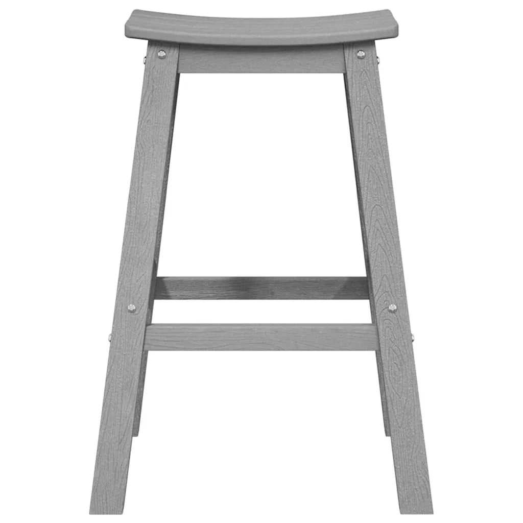 Sgabello da bar 2 pcs Grigio chiaro 52 x 43 x 73,5 cm HDPE 42006612