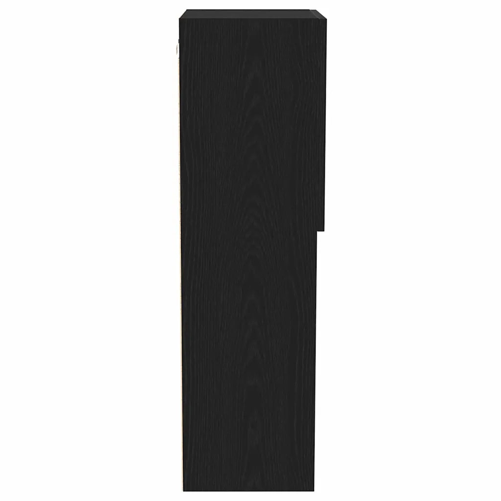 Set mobile TV Rovere Nero 40,5 x 30 x 102 cm Legno multistrato 863089