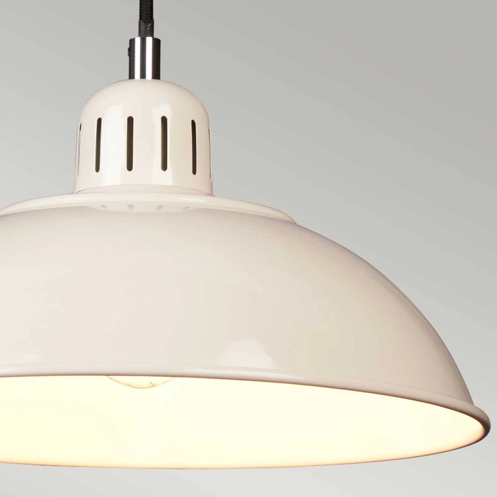 Lampada a sospensione crema Franklin E27 60W Elstead