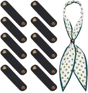 Kit di 10 clip per sciarpa in PU duraturo - Chiusura multifunzionale con sistema di chiusura rapido - Stabilità garantita