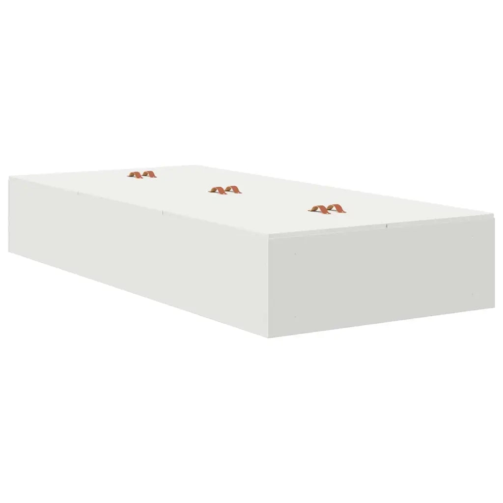 Struttura letto con contenitore Bianco 100 x 200 cm 3335349