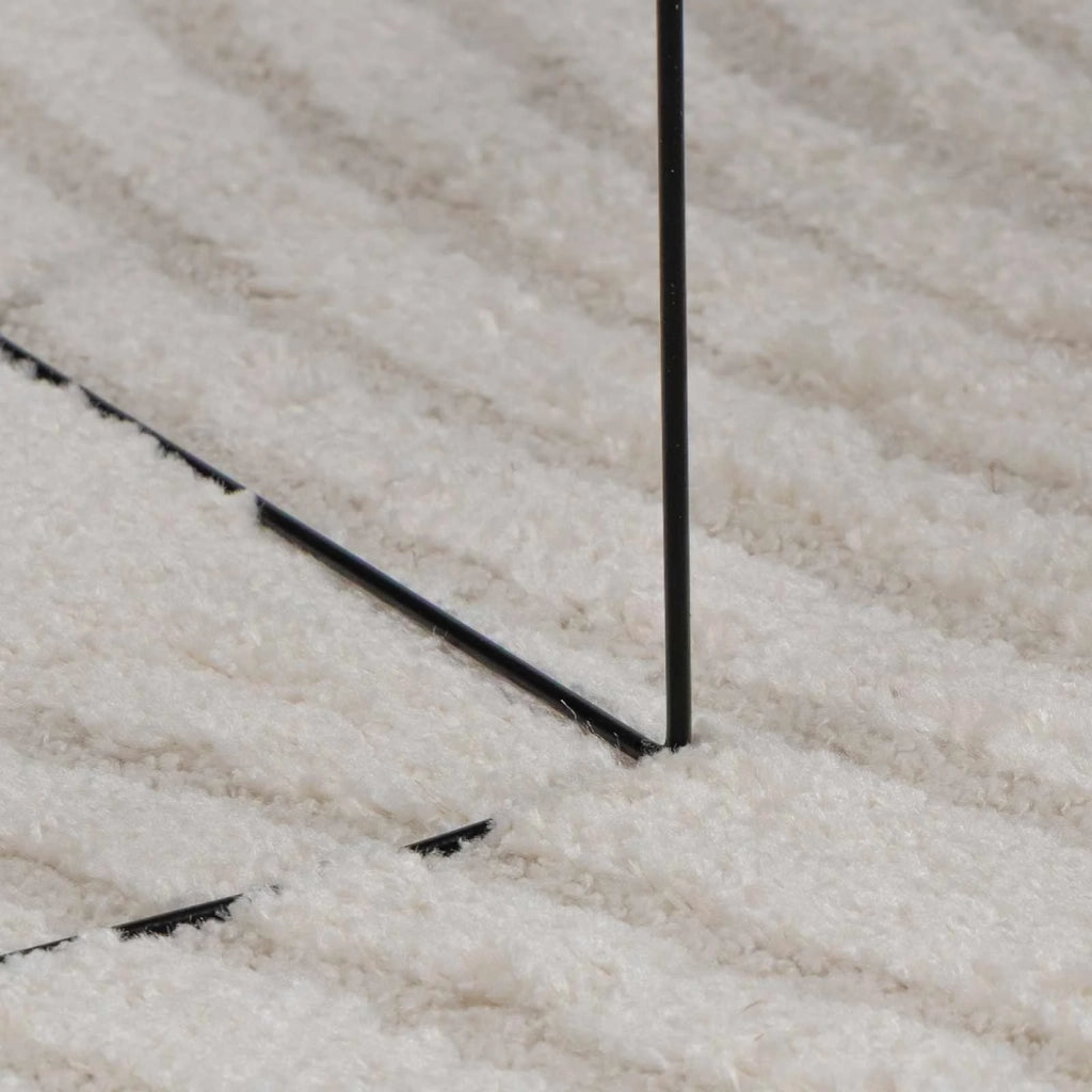 Tappeti per area Rotondo GALATI Crema Ø 160 CM Poliestere 42022802