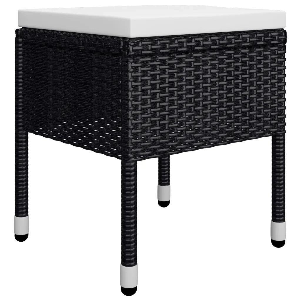 Set Mobili da Pranzo per Giardino 7 pz Nero 3067781