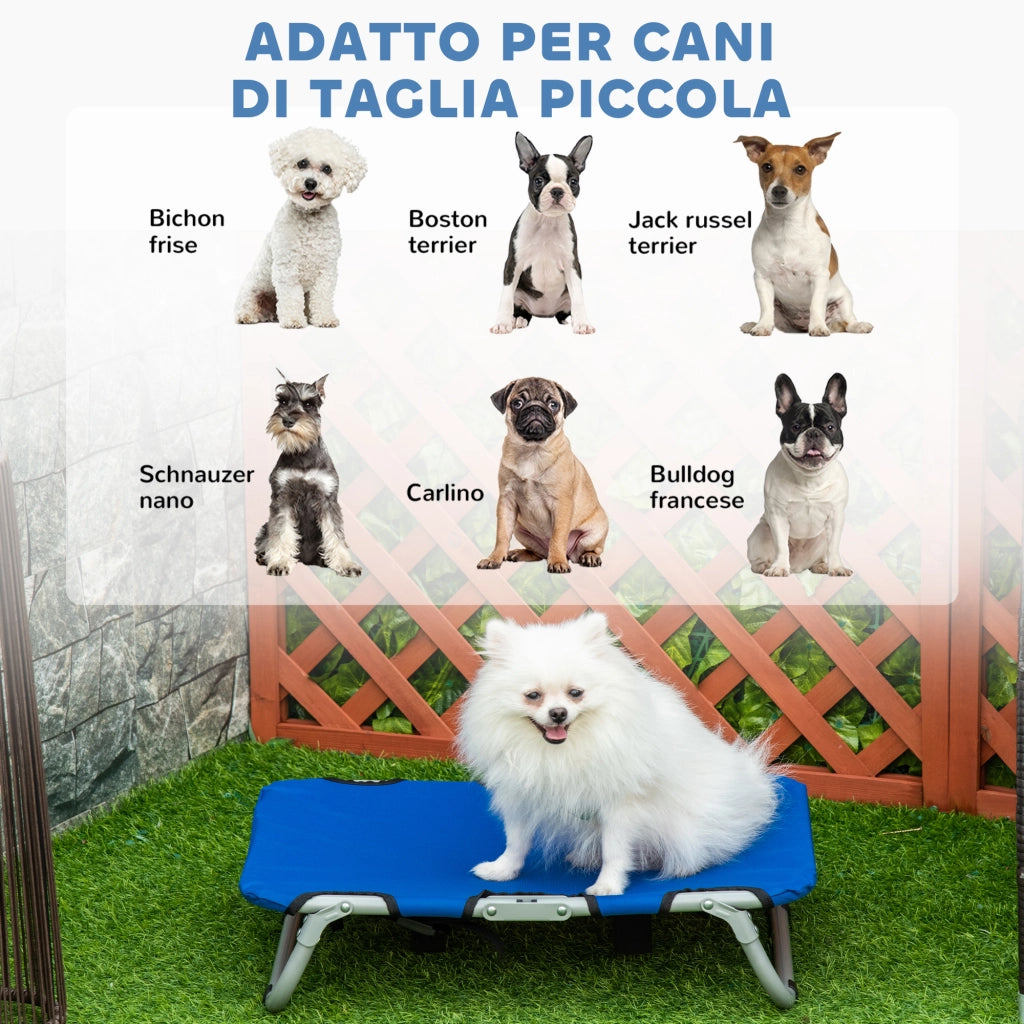 Brandina per Cani Pieghevole ¨C Minimal ¨C Blu 59x46x15 cm