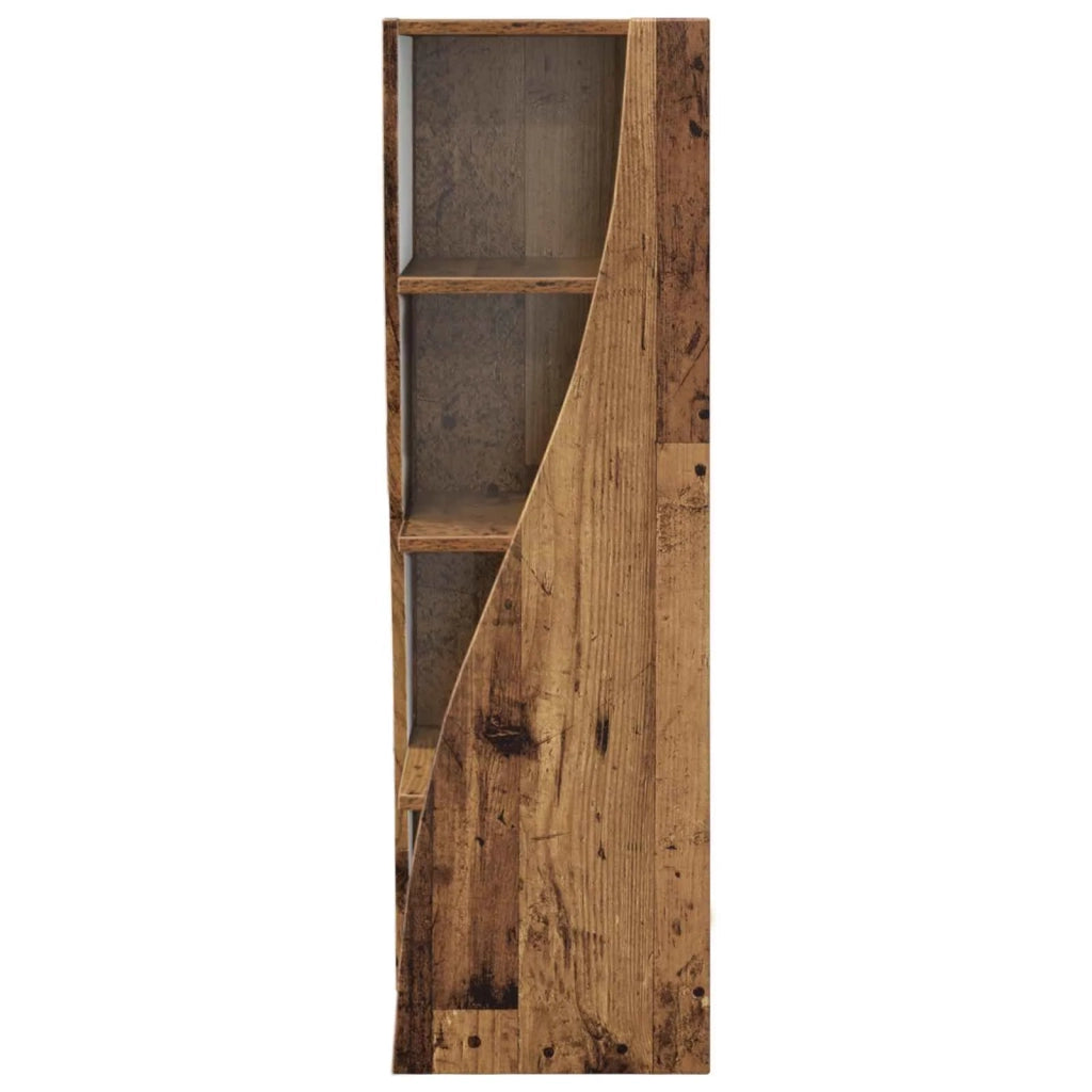 Mobile angolare 32x32x102cm Legno ingegnerizzato Legno vecchio 889863