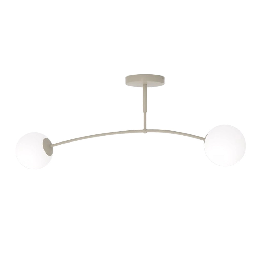 Lampada da soffitto PREGOS 2xE14 beige bianca Emibig