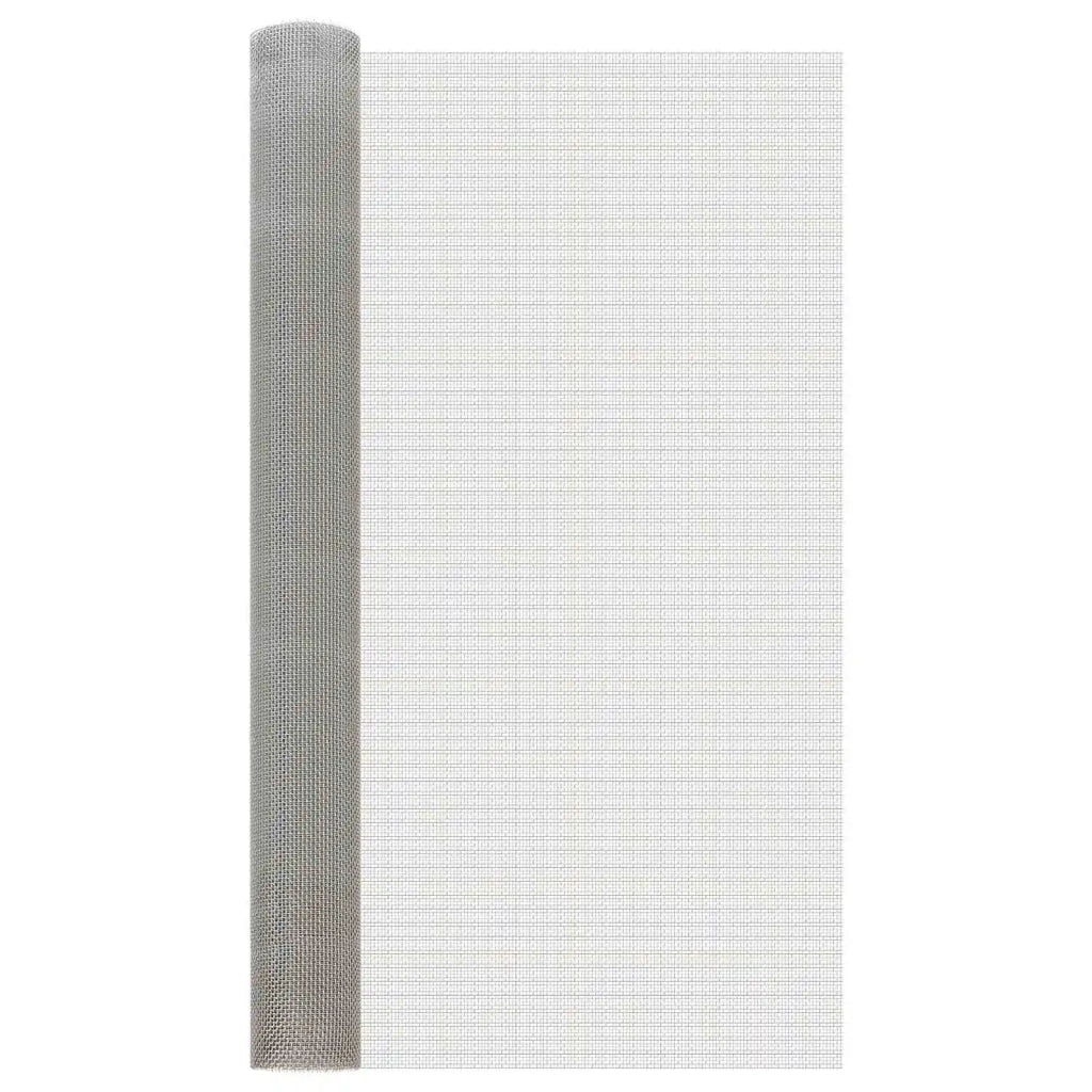 Rete per schermatura 100 x 1000 cm 6 Mesh Argento 42039658