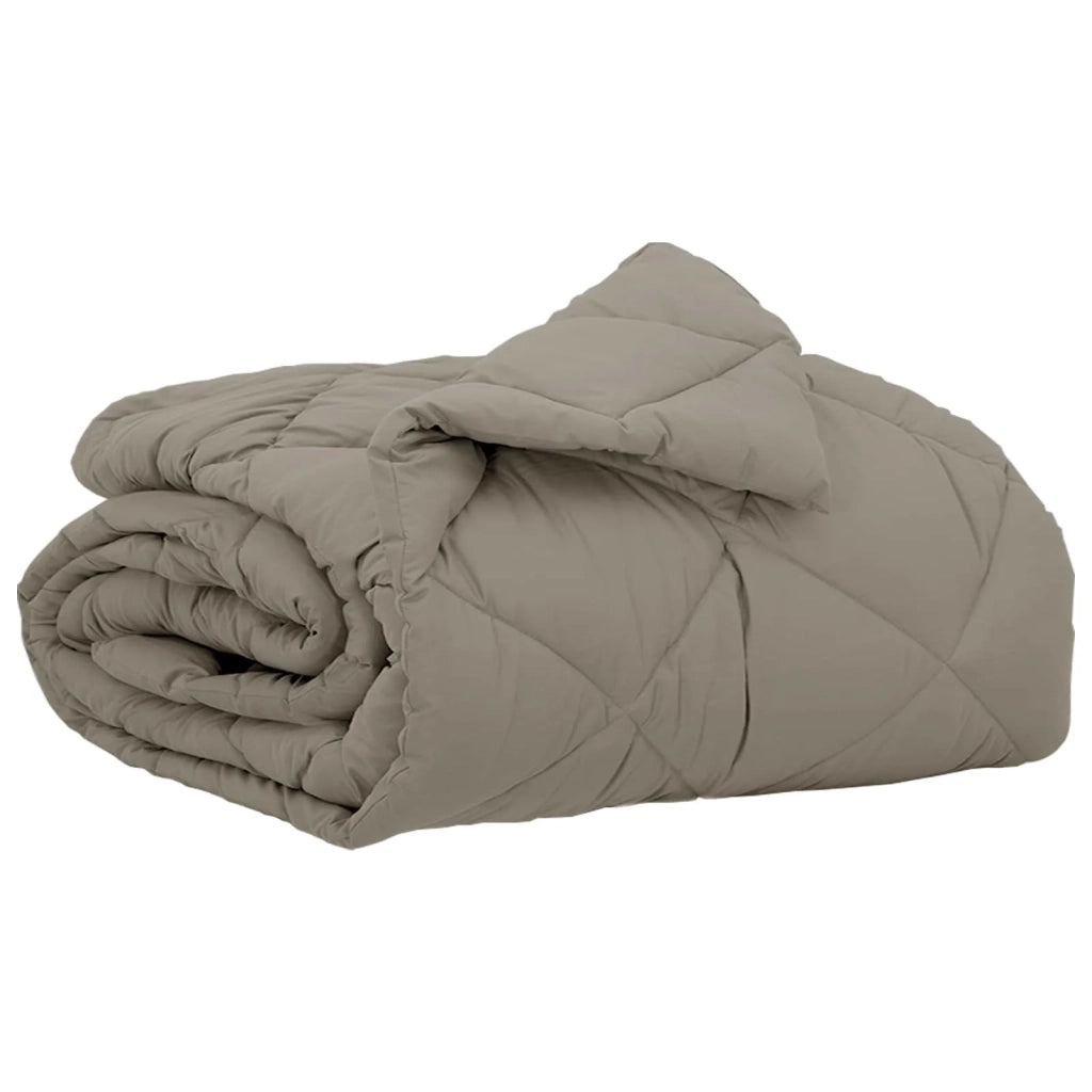 Piumone | Duvet Estivo Grigio chiaro 200 x 140 cm Microfibra
