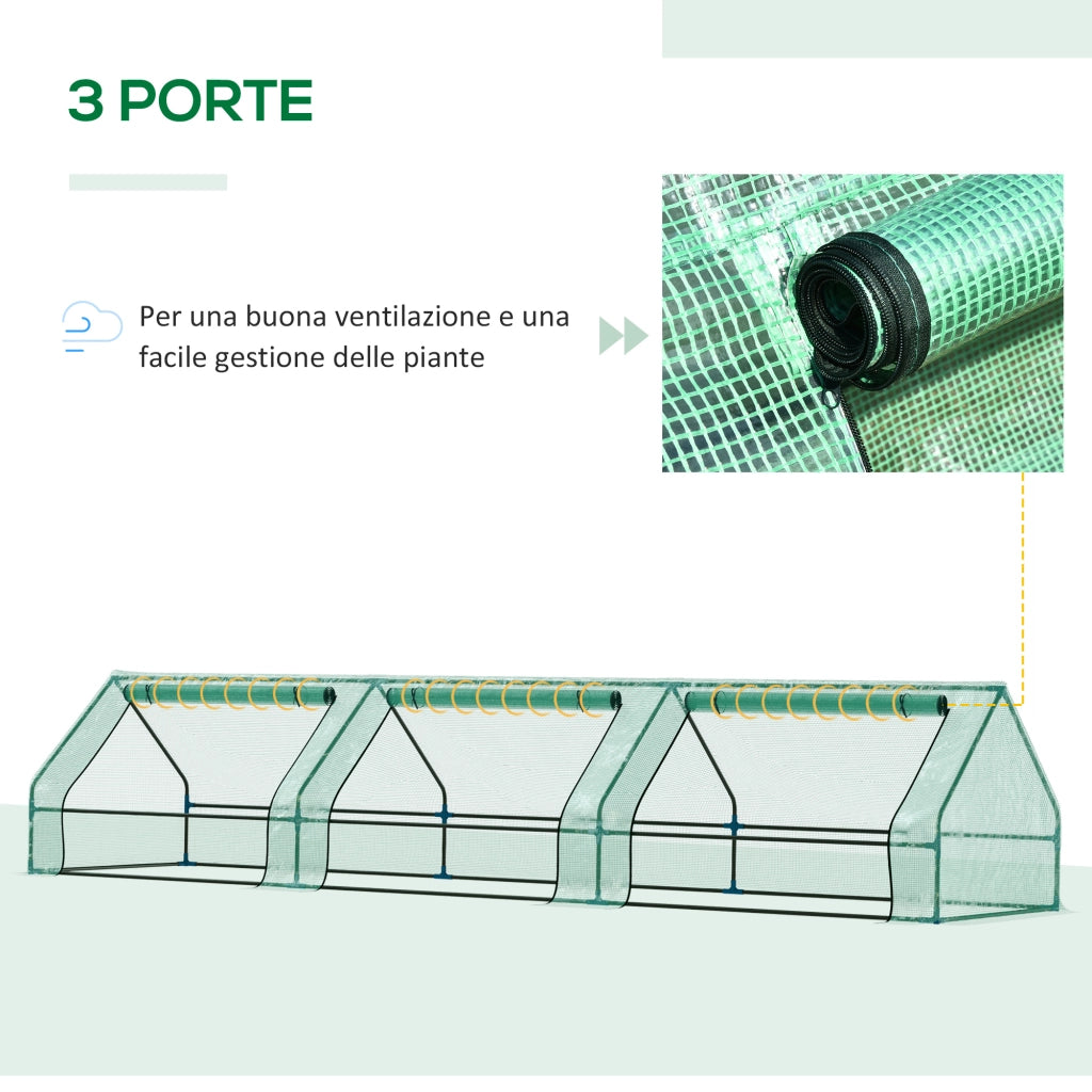 Serra per Giardino ¨C Minimal ¨C Verde 400x100x80 cm