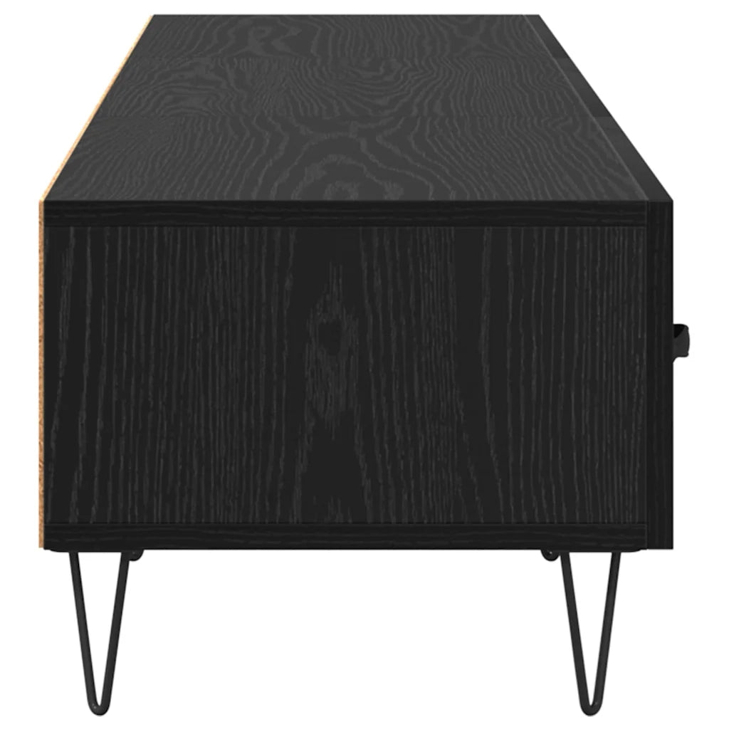 Mobile TV | Armadietto TV | Mobile Porta TV Rovere nero 150 x 36 x 30 cm Legno multistrato