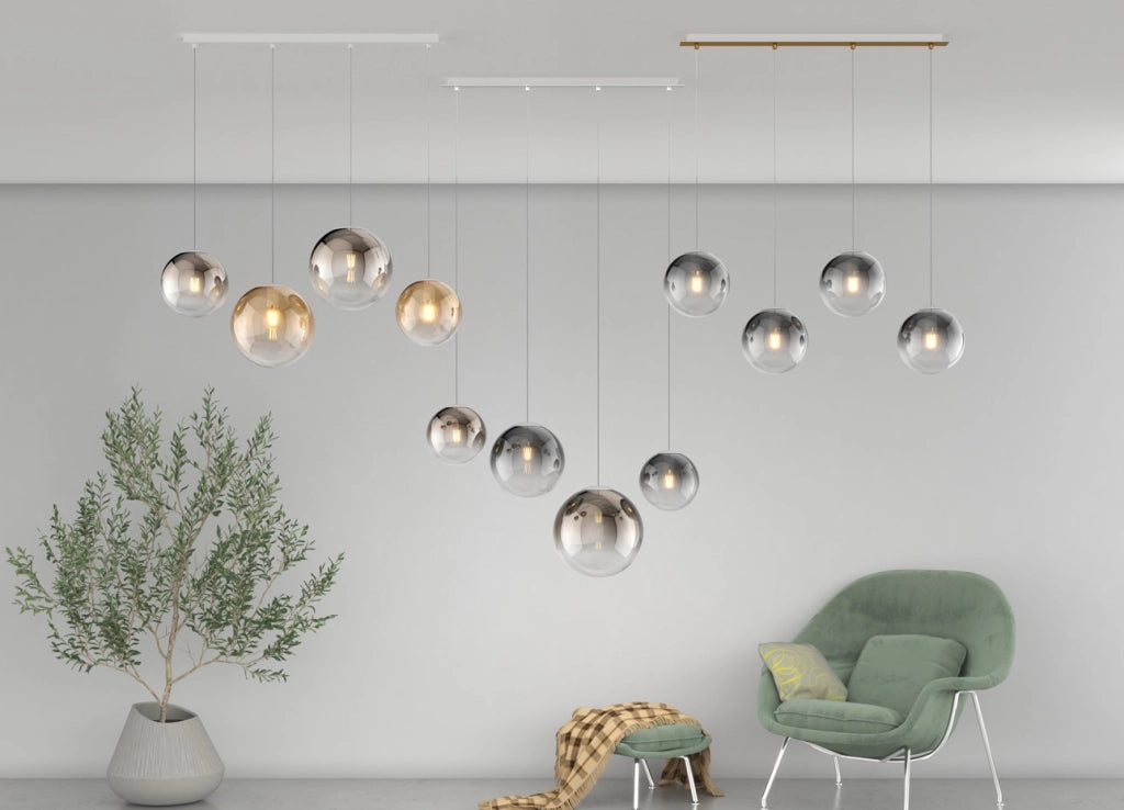 SOSPENSIONE 1 LUCE ATTACCO E27 IN VETRO BIG ECLIPSE D25CM BRONZO ROSONE ACQUISTABILE SEPARATAMENTE