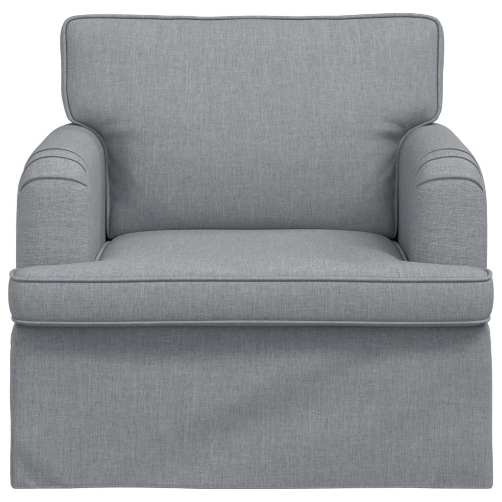 Divano Grigio chiaro 84 x 80 x 85 cm Tessuto