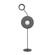 Lampada da terra moderna nera a dischi 2xG9 8W KISS Emibig