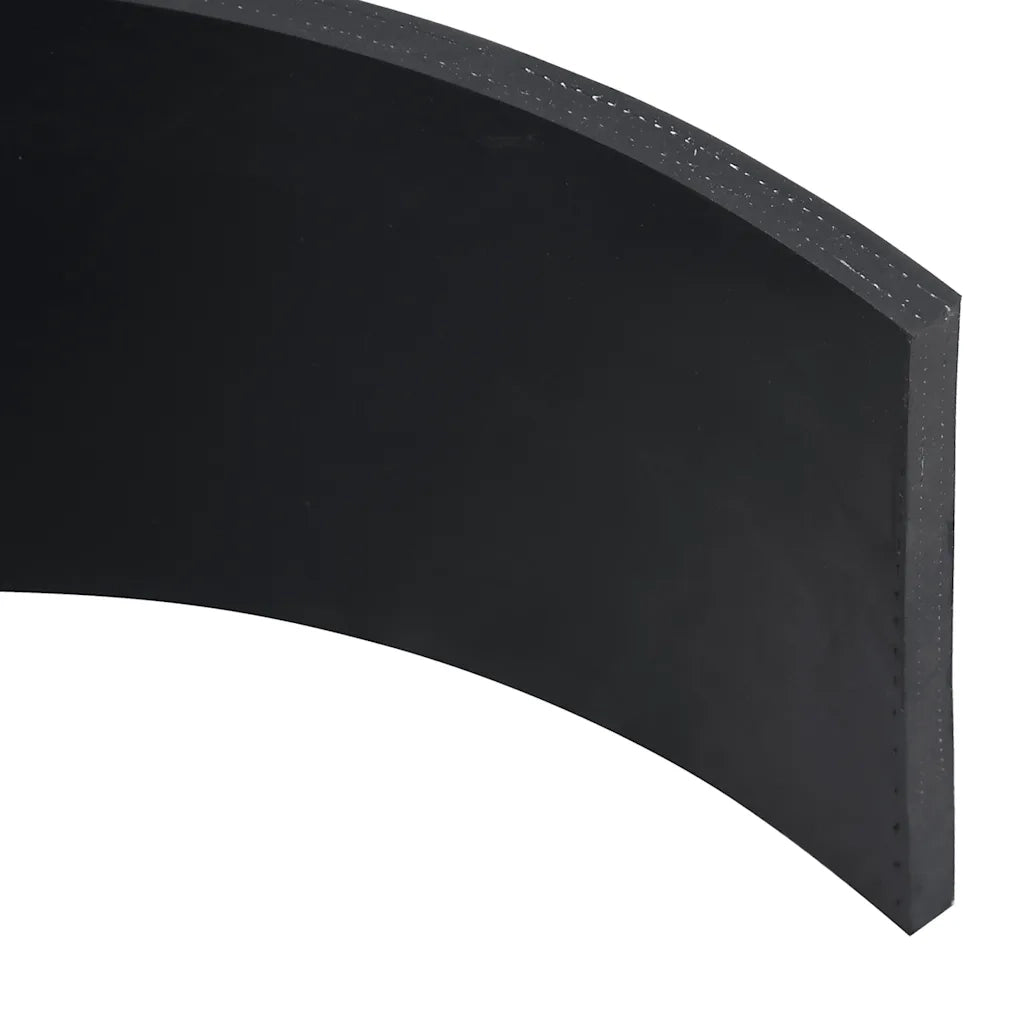 Bordo in Gomma per Spazzaneve Nero 180x15x1 cm