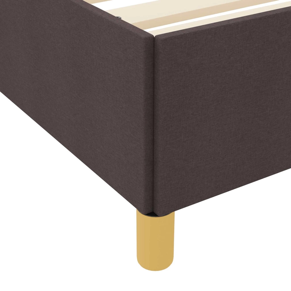 Struttura del letto Marrone Scuro 120 x 200 cm Tessuto 3398930