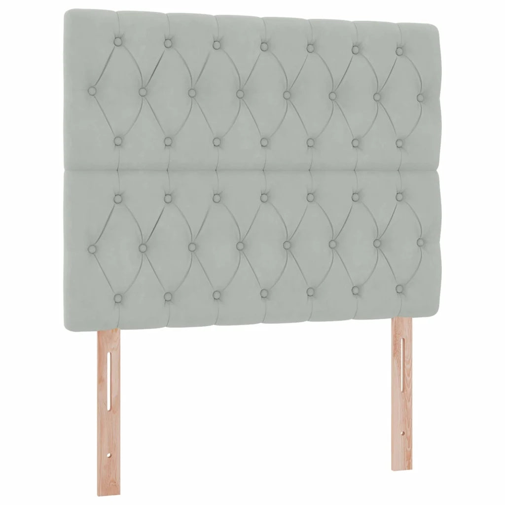 Letto con contenitore e materasso Grigio chiaro 120 x 200 cm 3372081