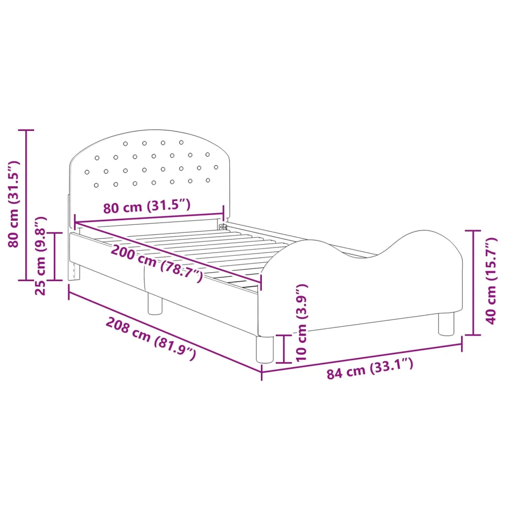 Struttura letto bambini con testata-Giroletto per bambini Verde Mare 80 x 200 cm 900532