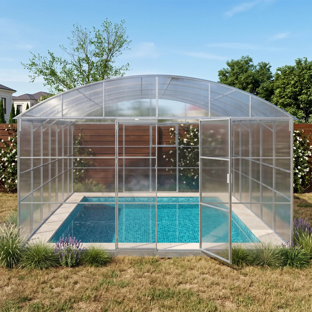 Copertura per Piscina Garten Dream TRITON 5.5x8 m con Policarbonato 4 mm