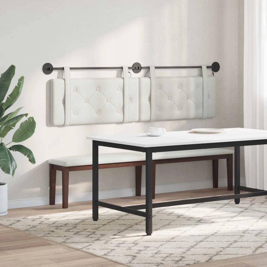 Testiera | Testata sospesa Con luce LED Bianco Similpelle