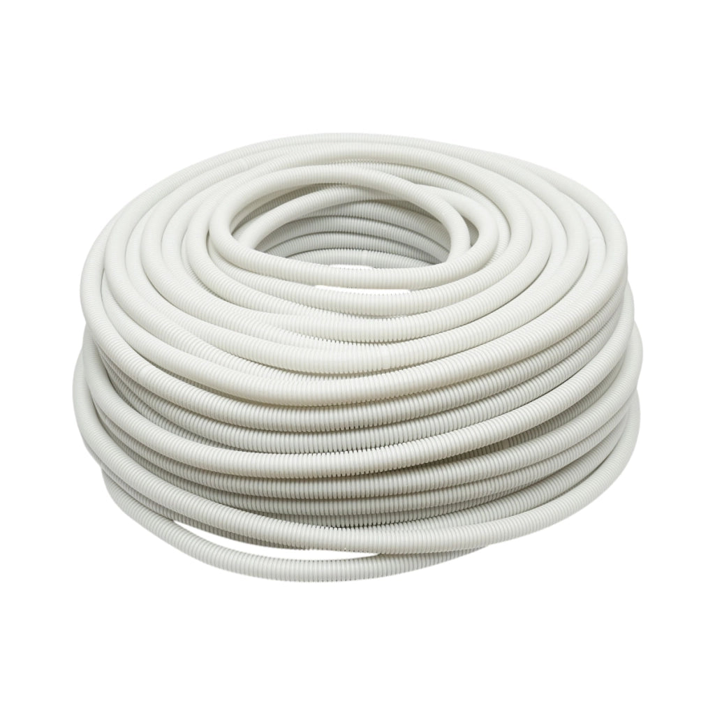 Tubo Corrugato20mm senza filettatura, ignifugo in polietilene HDPE 320N grigio 100m/rotolo
