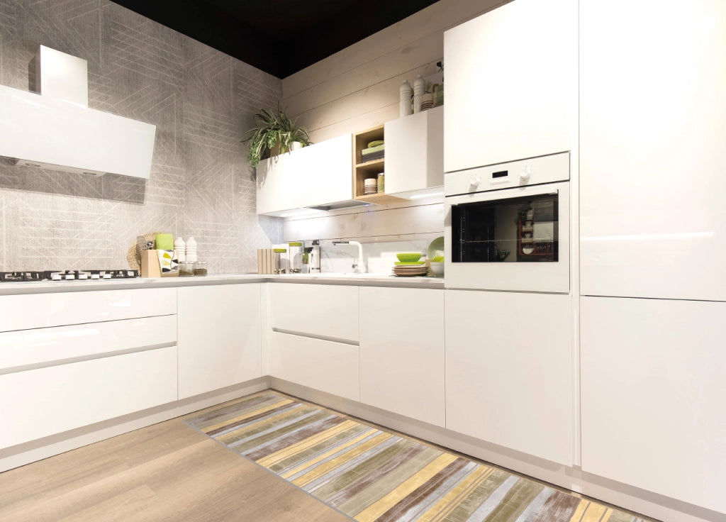 Tappeto Passatoia Cucina Antiscivolo Linea Futura Millerighe By Suardi - 52x50 - Millerighe