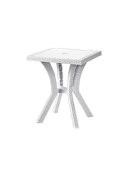 Tavolo Rigoletto in resina bianco cm 60x60x70h