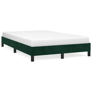 Letto matrimoniale | Letto per adulti | Giroletto senza Materasso Verde Scuro 120x200 cm in Velluto
