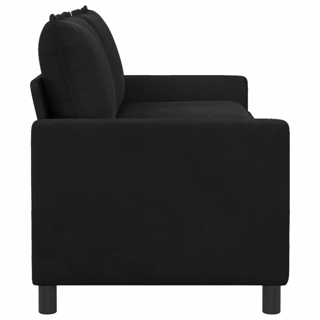 Divano Nero 196 x 81 x 87,5 cm Velluto 42028886