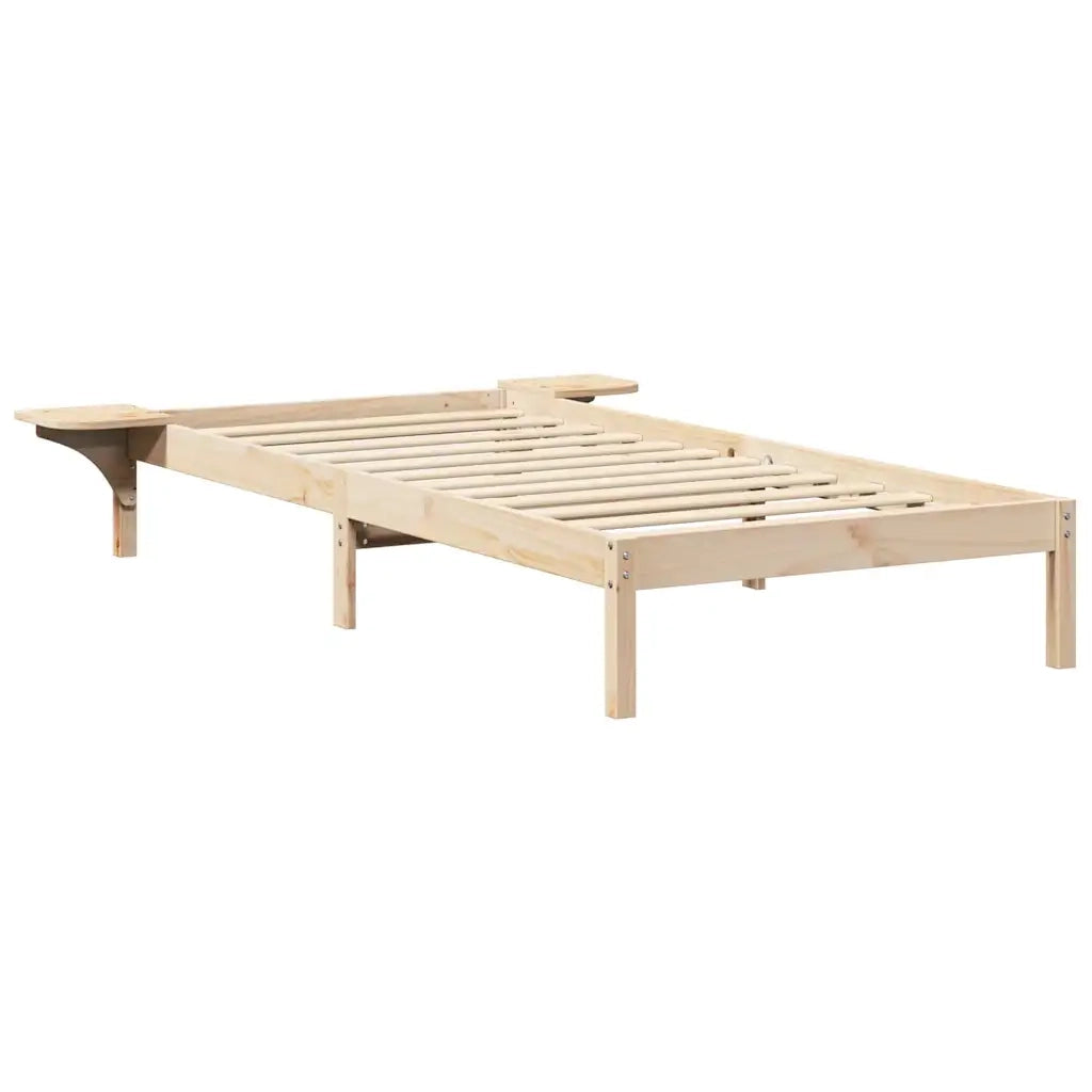 Struttura del letto Naturale 90 x 190 cm Pino massello 873211