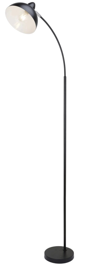 Lampada da terra Daron industriale nera E27 Rabalux