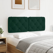 Cuscino Testiera Verde Scuro 140 cm in Velluto 374730