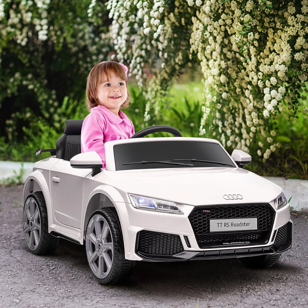 Auto elettrica per bambini Audi TT RS 12V ¨C Minimal ¨C Bianco