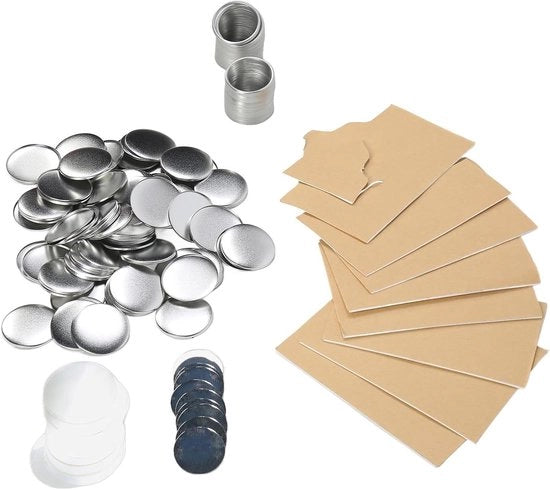100 Set di Spieghi Ronde Viti - Accessori per Manufatti - Idonei per Manufatti - Color Argento 58mm Spieghi Ronde Viti Accessori per Manufatti.