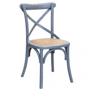 Sedia Cross 46x42x87 cm  in Legno Grigio