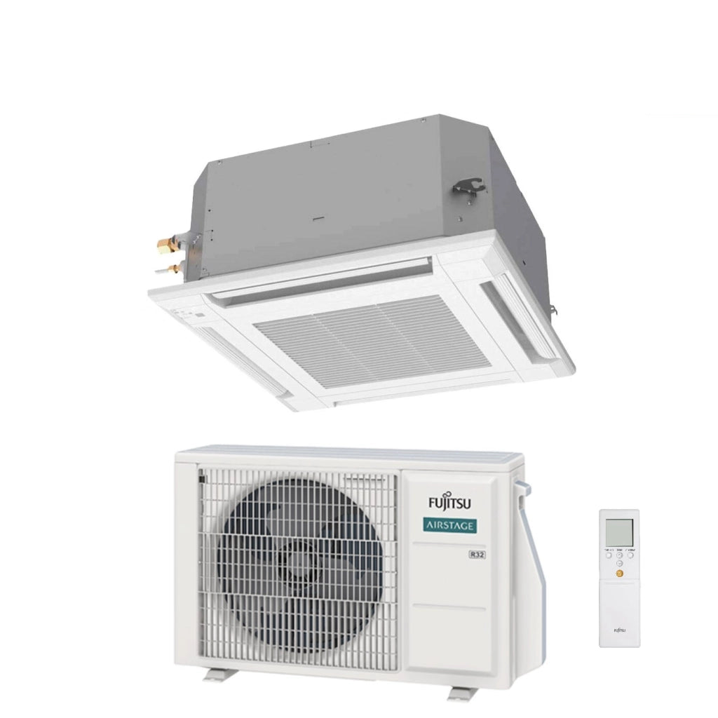 Condizionatore a Cassetta Fujitsu KV 12000 Btu AUXG12KVLA R-32 Wi-Fi Optional con Griglia e Telecomando