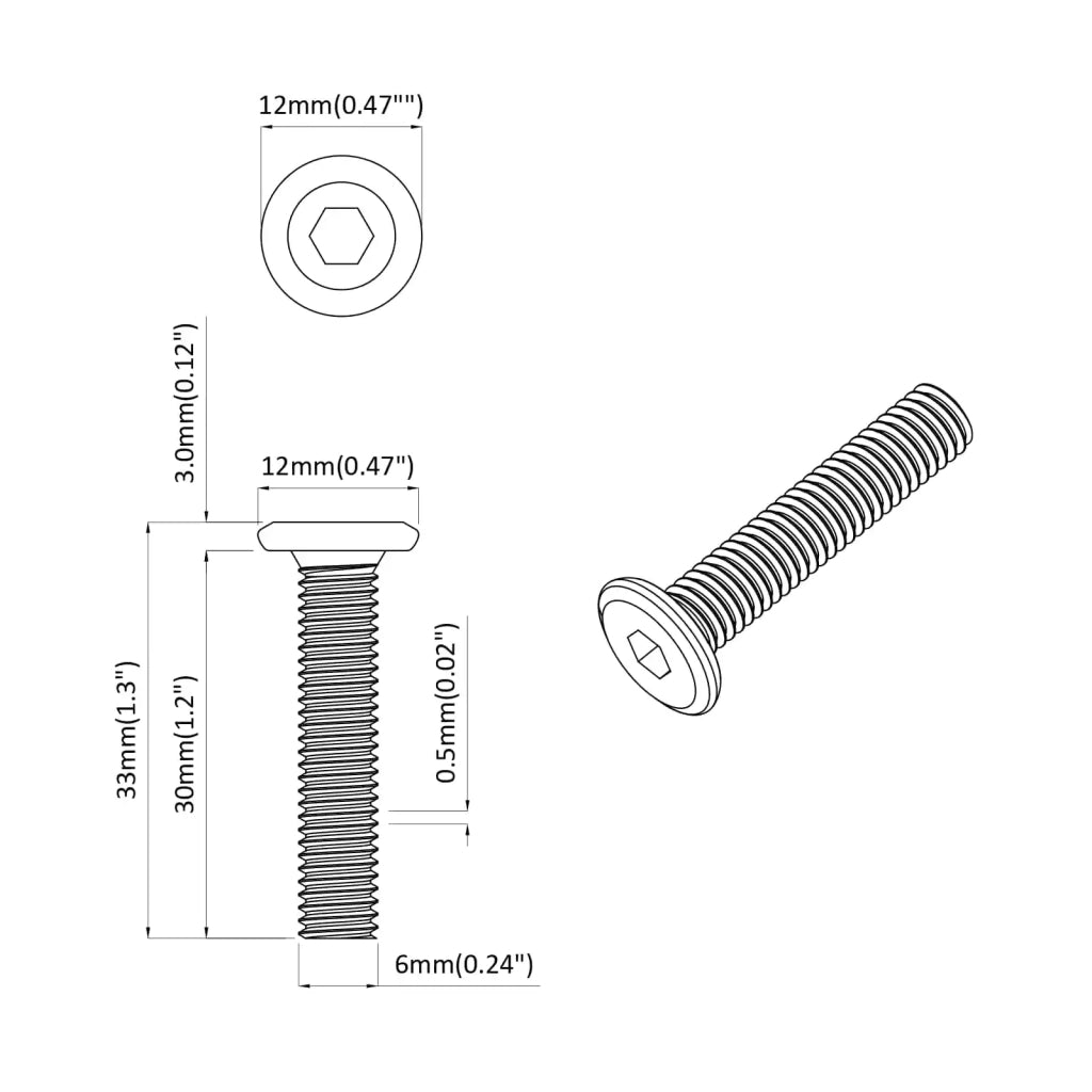 Vite con Testa Bloccante 2647 pcs Argento Acciaio