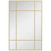 Specchio Decorativo Parete Rettangolare ¨C Minimal ¨C Dorato 90x60 cm