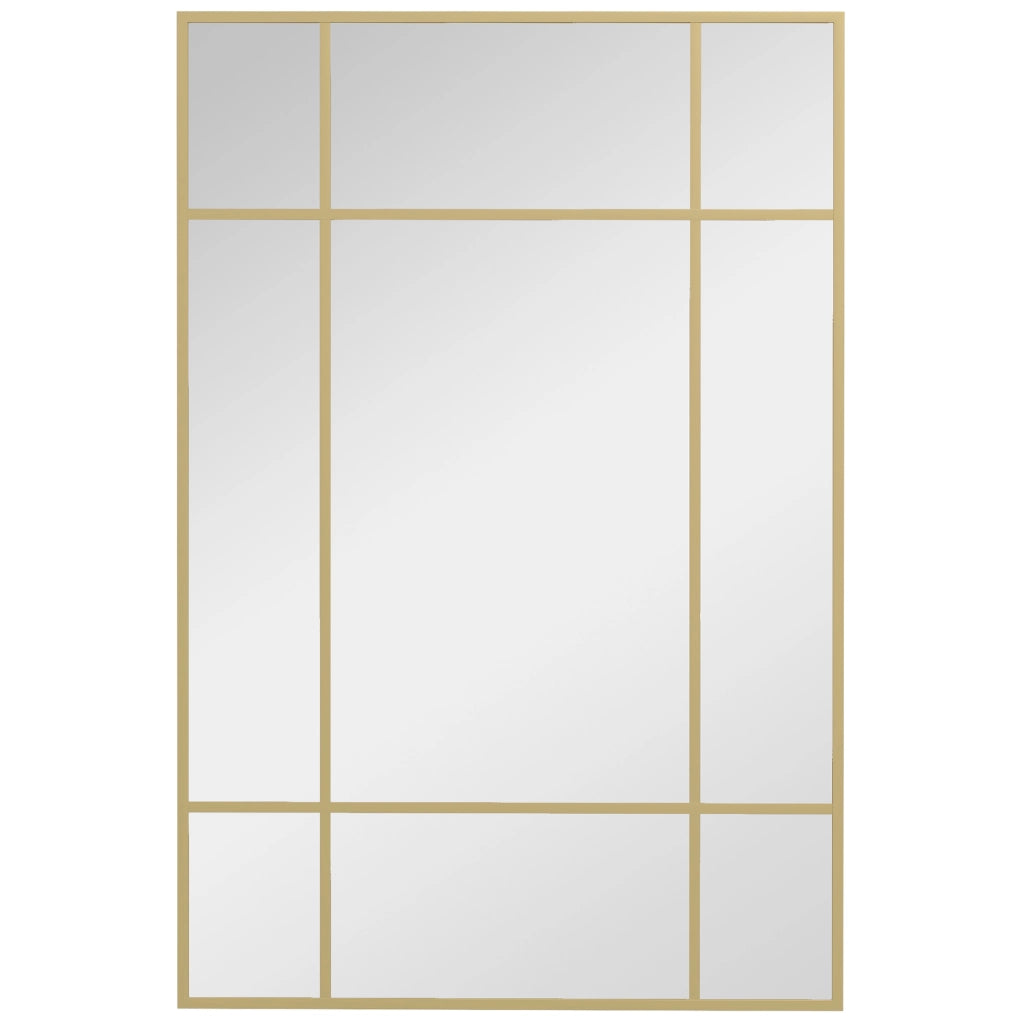 Specchio Decorativo Parete Rettangolare ¨C Minimal ¨C Dorato 90x60 cm